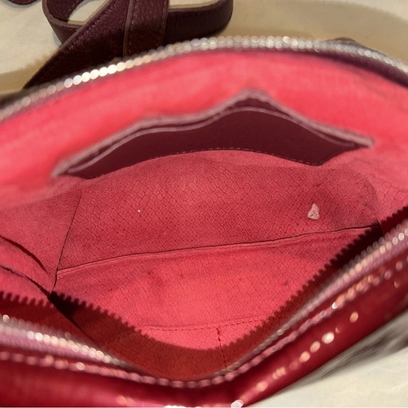 Hammitt Shiny Burgundy Crossbody Bag - Picture 4 of 8